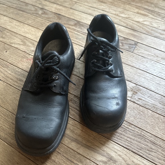 Red Wing Shoes 6618-1 Steel Toe Safety Oxford Workwear Oil Resistant 9.5 D Black - Picture 1 of 11